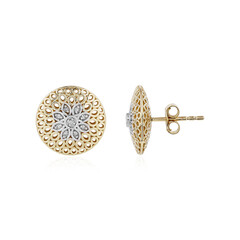 Gouden oorbellen met I1 (I) Diamanten (Ornaments by de Melo)