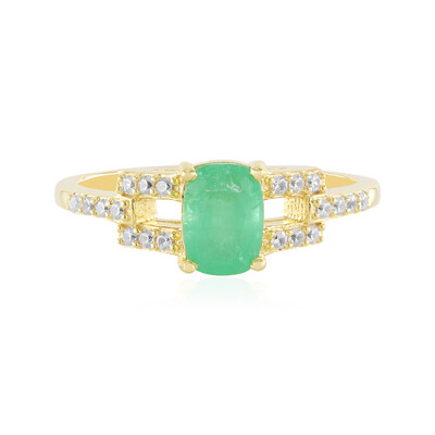 Zilveren ring met een Russische smaragd (Adela Silber)