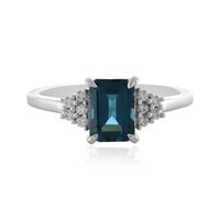 Zilveren ring met een Londen-blauwe topaas