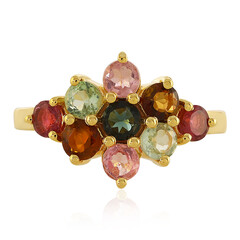 Zilveren ring met toermalijnen