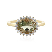 Gouden ring met een Oregon zonnesteen