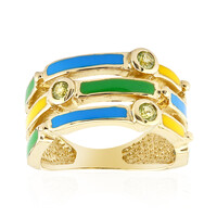 Zilveren ring met peridoots