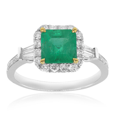 Gouden ring met een Colombiaanse smaragd (CIRARI)