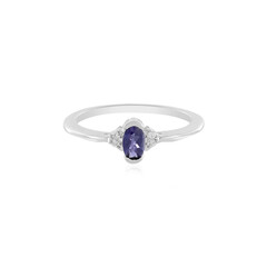 Zilveren ring met een ioliet