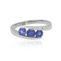 Platinaen ring met een AAA tanzaniet