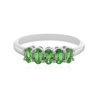 Zilveren ring met Merelani Granaten