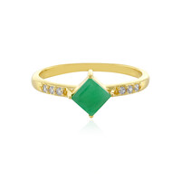 Zilveren ring met een Zambia-smaragd
