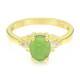 Zilveren ring met een keizerlijk chrysopraas