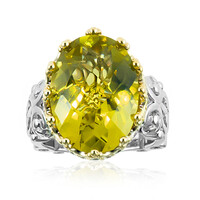 Zilveren ring met een Ouro Verde kwarts (Dallas Prince Designs)
