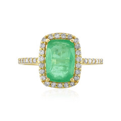 Gouden ring met een Ethiopische smaragd (AMAYANI)