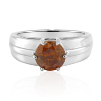 Zilveren ring met een Spaanse sfaleriet (Tenner Diniz)