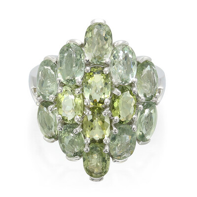 Zilveren ring met Paraiba toermalijnen
