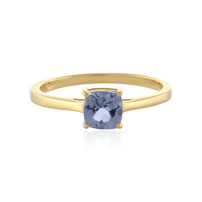 Gouden ring met een Onverhitte Tanzaniet