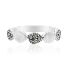 Zilveren ring met marcasieten