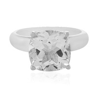 Zilveren ring met een witte topaas