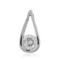 Platinaen hanger met een Loepzuivere (F) Diamant (LUCENT DIAMONDS)