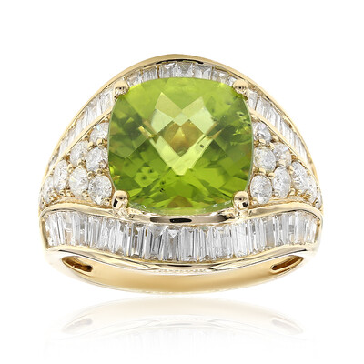 Gouden ring met een Dashine Peridoot (CIRARI)