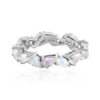 Zilveren ring met Welo-opalen