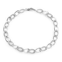 Zilveren armband met I2 (J) Diamanten