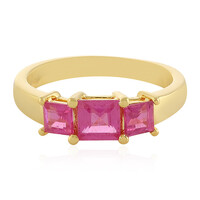 Zilveren ring met een Madagaskar Roze Saffier
