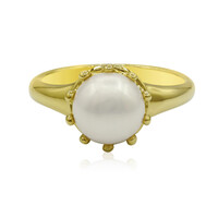 Zilveren ring met een zoetwater kweekparel (TPC)