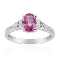 Gouden ring met een roze saffier (CIRARI)