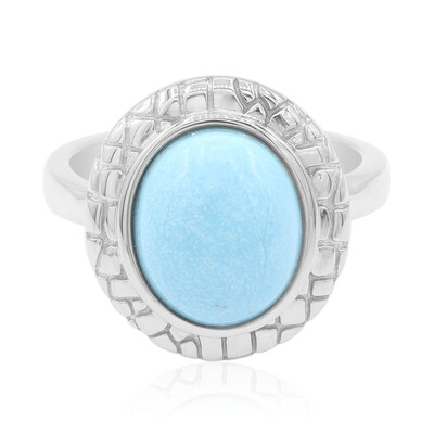 Zilveren ring met een turkoois (MONOSONO COLLECTION)