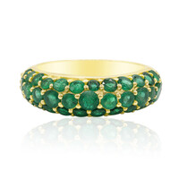 Gouden ring met Zambia-smaragdstenen (Adela Gold)