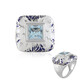 Zilveren ring met een hemel-blauwe topaas (Adela Silber)