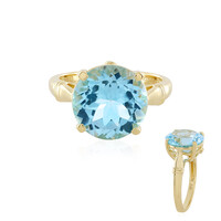 Zilveren ring met een hemel-blauwe topaas