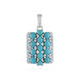 Zilveren hanger met Sleeping Beauty Turkooisen