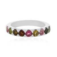 Zilveren ring met toermalijnen