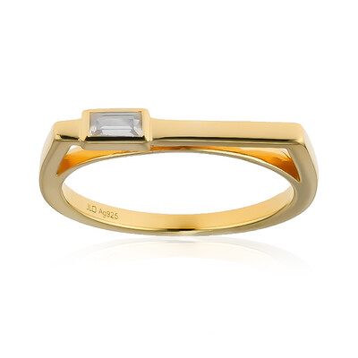 Zilveren ring met een zirkoon