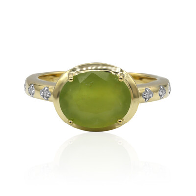 Gouden ring met een Braziliaanse Groene Opaal (Tenner Diniz)