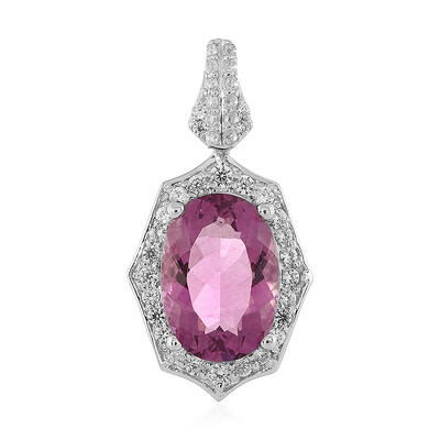 Zilveren hanger met een Mexicaanse Roze Fluoriet