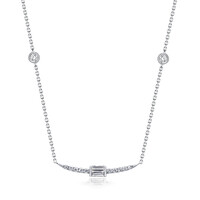 Gouden halsketting met SI2 (H) Diamanten (CIRARI)