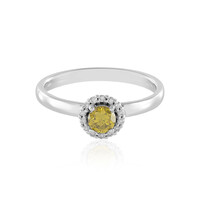 Gouden ring met een I1 Gele DIamant