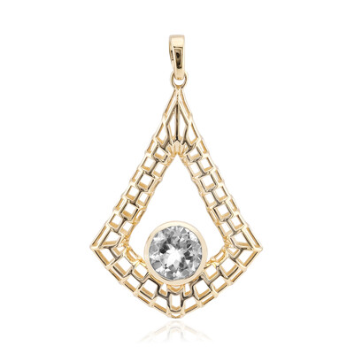 Gouden hanger met een danburiet (Ornaments by de Melo)
