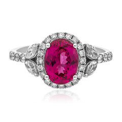 Gouden ring met een Roze Burmese Spinel (CIRARI)