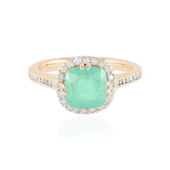Gouden ring met een Russische smaragd (AMAYANI)