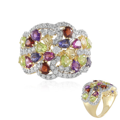 Zilveren ring met peridoots