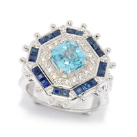 Zilveren ring met een Ratanakiri zirkoon (Dallas Prince Designs)