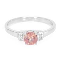 Zilveren ring met een Malaya granaat