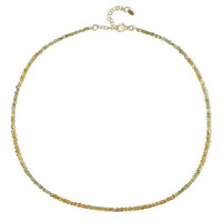 Zilveren halsketting met gele diamanten (Riya)