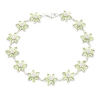 Zilveren armband met Paraiba toermalijnen