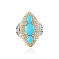 Zilveren ring met een Sleeping Beauty Turkoois (Dallas Prince Designs)