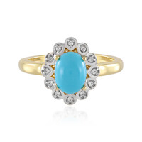 Zilveren ring met een Sleeping Beauty Turkoois