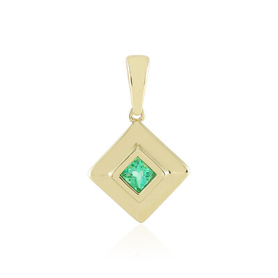 Gouden hanger met een Colombiaanse smaragd