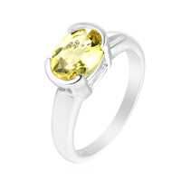 Zilveren ring met een Ouro Verde kwarts