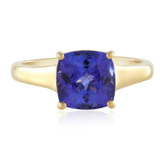 Gouden ring met een AAA tanzaniet